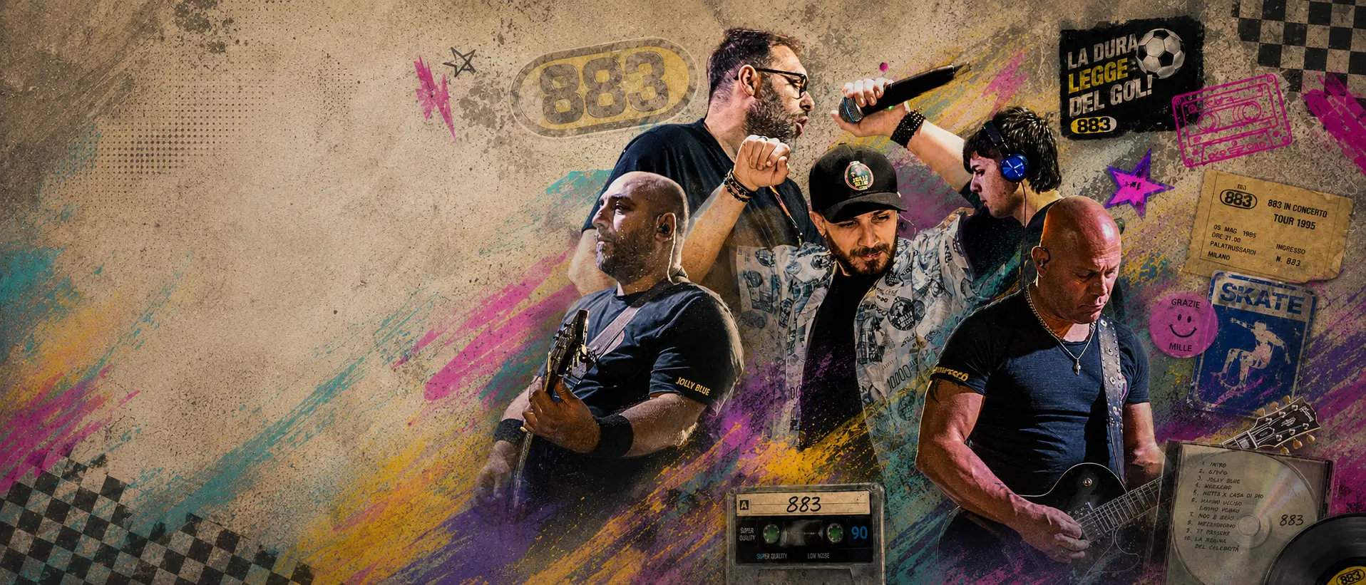 Jolly blue band 883 & Max Pezzali tribute band puglia - campania - lazio - molise - calabria - abruzzo